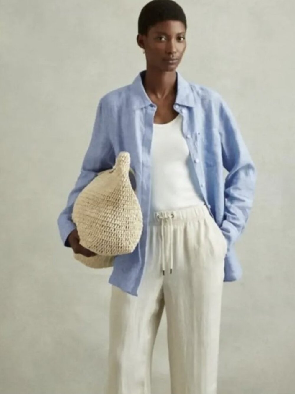 J. Crew Garçon Classic Shirt in Cotton-Linen Blend Gauze Size 2